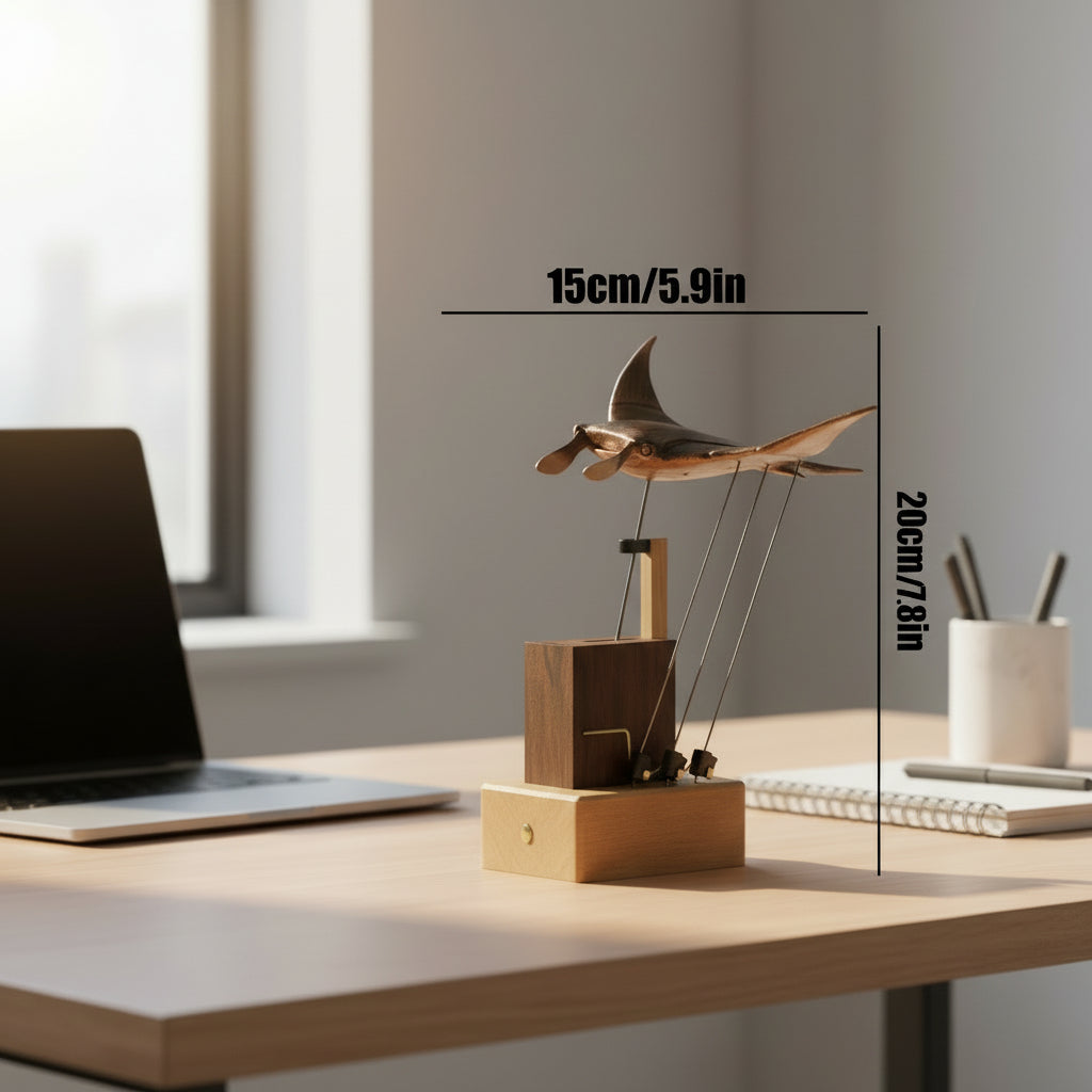 Bionic Handmade Wooden Manta Ray