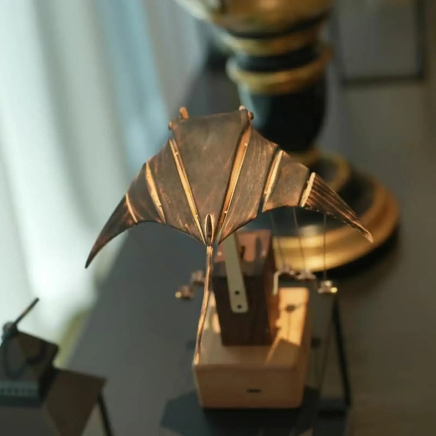 Bionic Handmade Wooden Manta Ray