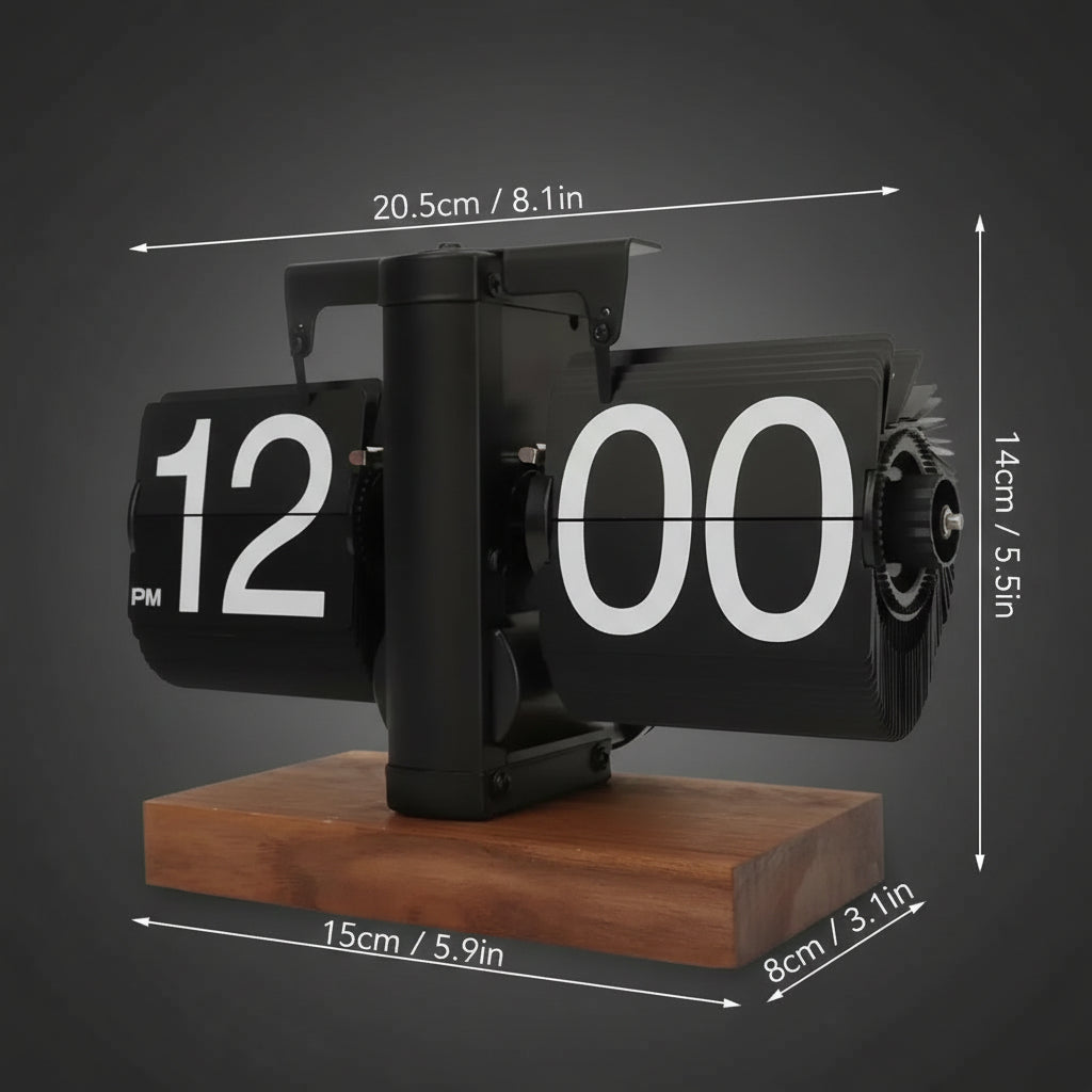 FlipFlow™ Retro Analog Desk Clock