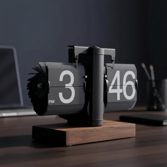 FlipFlow™ Retro Analog Desk Clock
