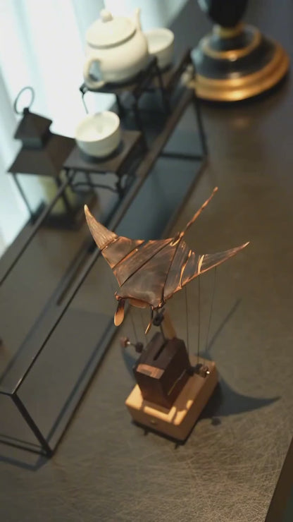 Bionic Handmade Wooden Manta Ray